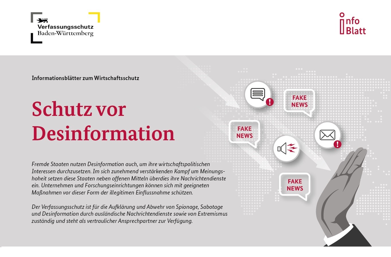 Infoblatt Desinformation